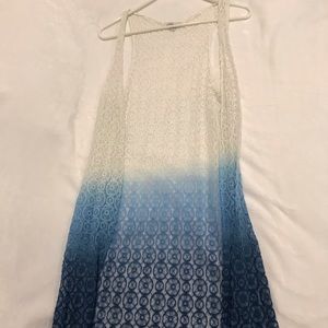 charlotte russe blue ombré cardigan